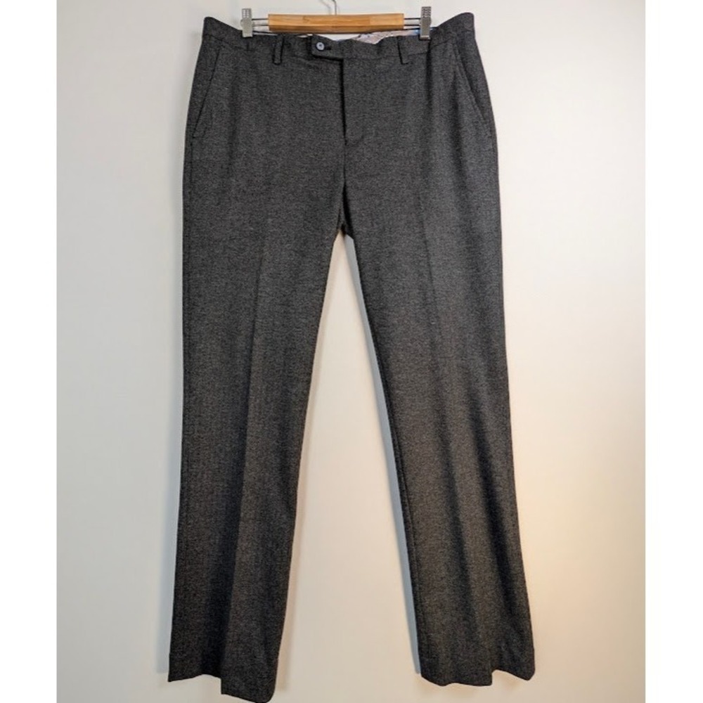 Paisley & Gray Dress Pants Mens 36x32 (FITS 38) Gray Slim Fit Stretch Trousers